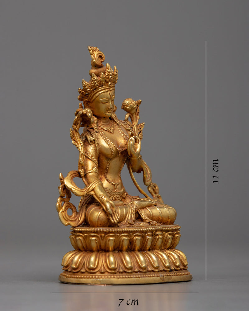 small statue of-white-tara