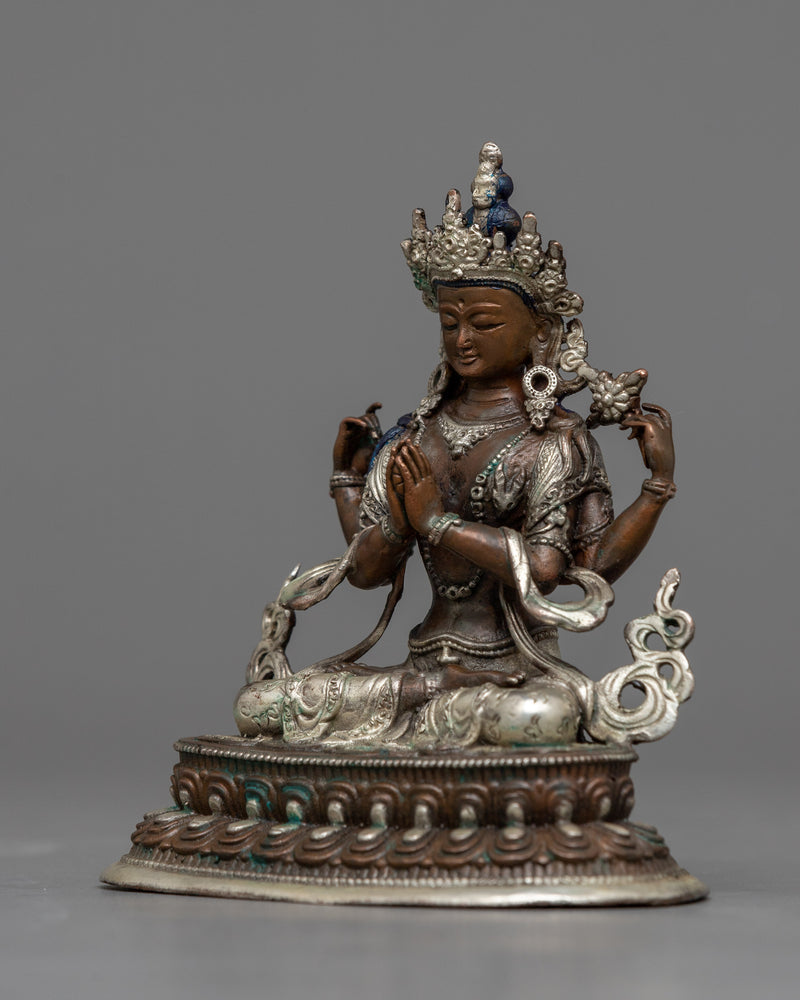 miniature-statue of chenrezig 