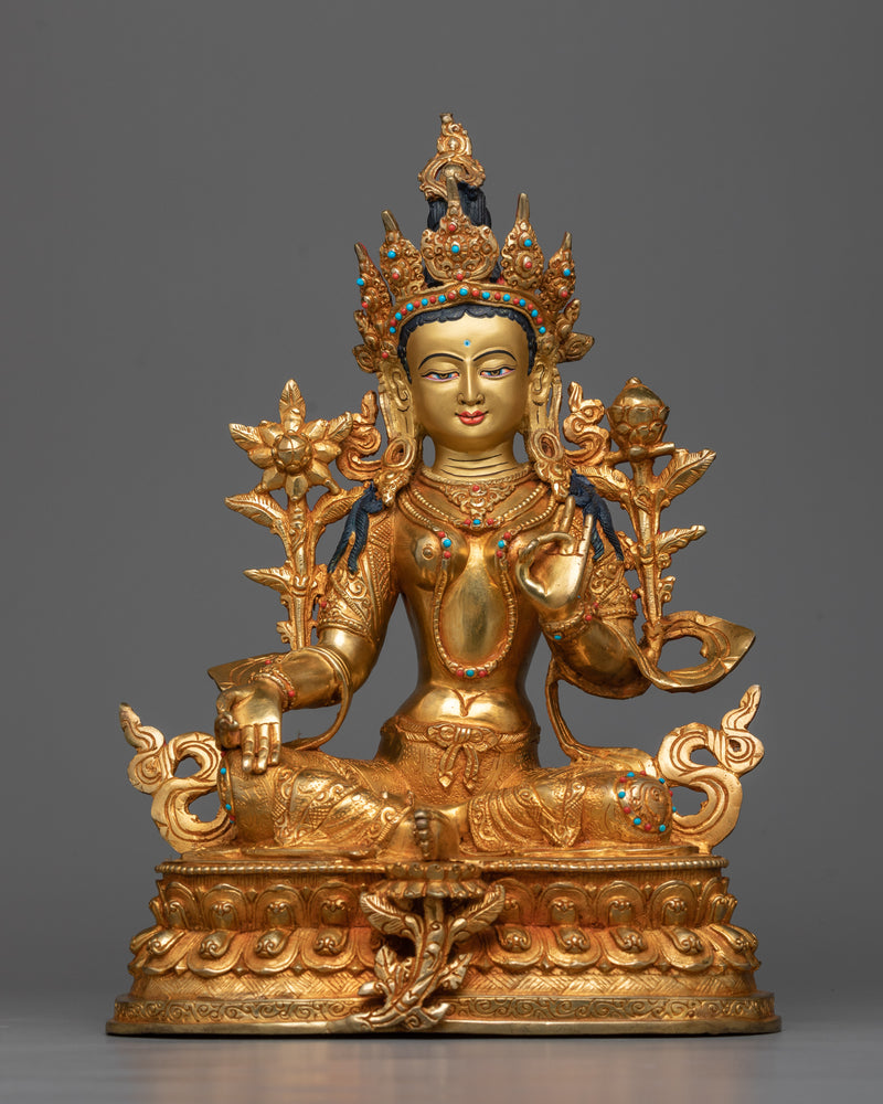 green-tara-goddess-statue-for-buddhism-shrine