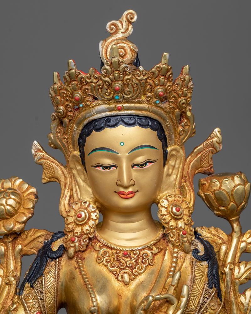 green-tara-buddhist-goddess-sculpture