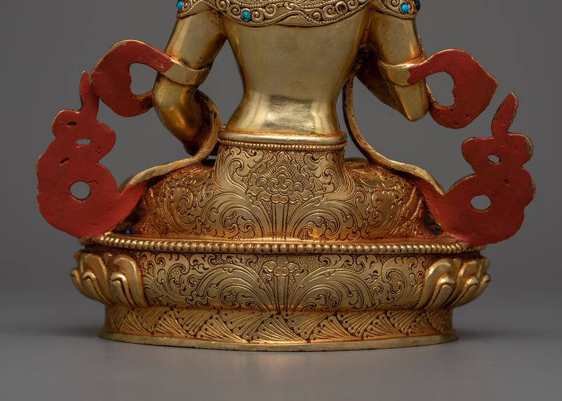 Vajrasattva Statue | Golden Elegance for Meditation and Peace