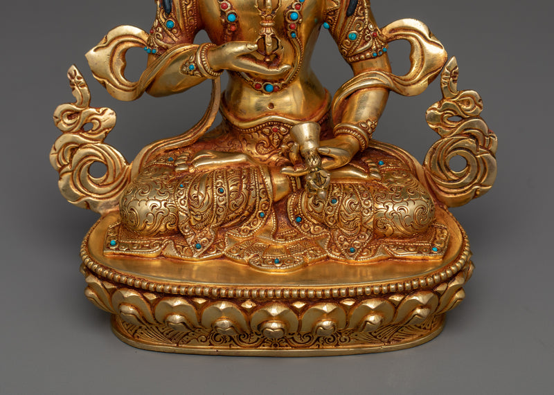 Vajrasattva Statue | Golden Elegance for Meditation and Peace