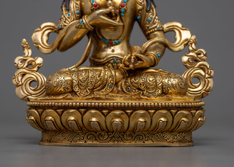 Our Vajrasattva Empowerment Buddhist Statue | 24K Gold Illumination for Cleansing