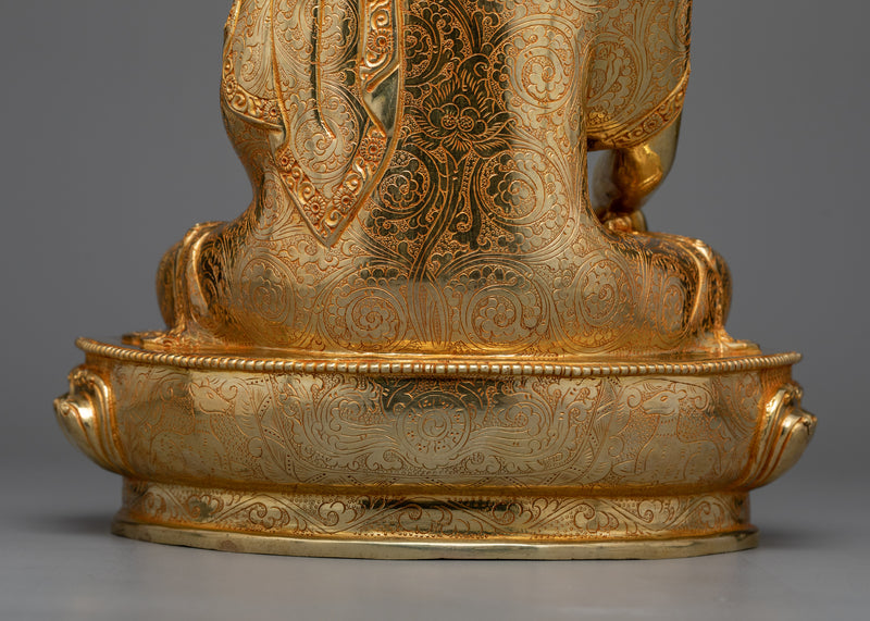 Buddha Shakyamuni Practice Statue | Golden Beacon of Enlightenment