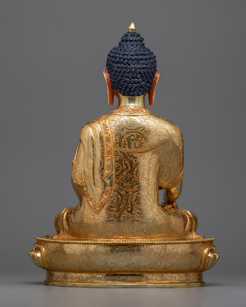 Buddha Shakyamuni Practice Statue | Golden Beacon of Enlightenment