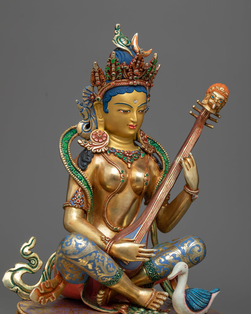 saraswati with veena 