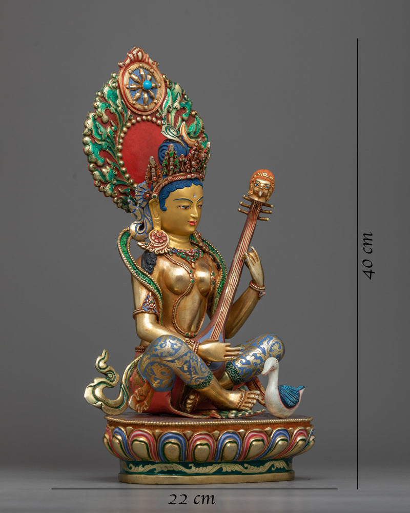 saraswati with veena 