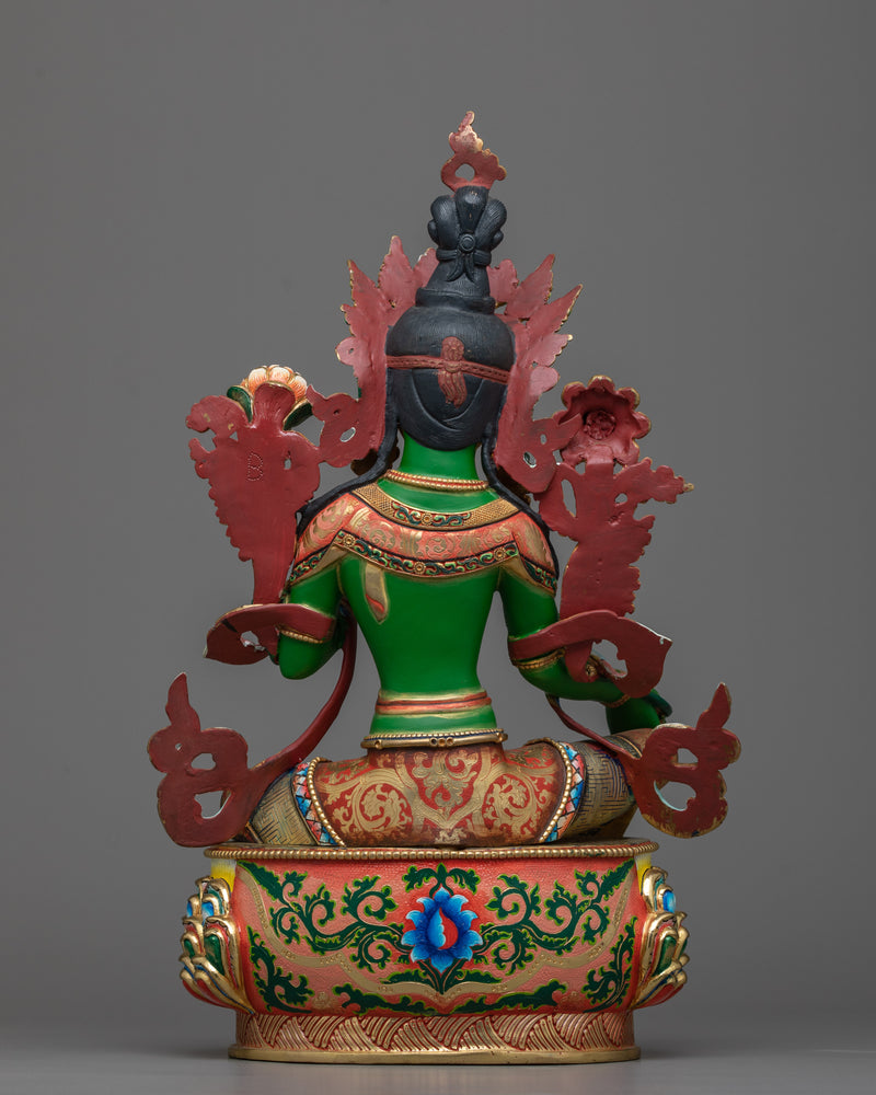 Green Tara Bodhisattva Sculpture | Embodiment of Compassion