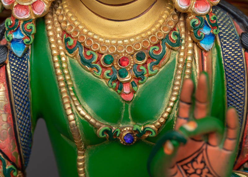 Green Tara Bodhisattva Sculpture | Embodiment of Compassion