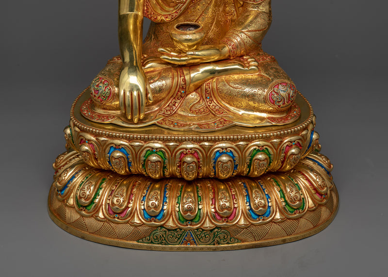 Siddhartha The Buddha Statue | 24K Gold Radiance