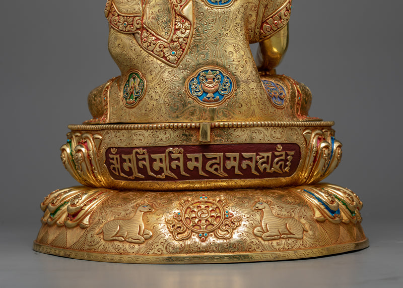 Siddhartha The Buddha Statue | 24K Gold Radiance