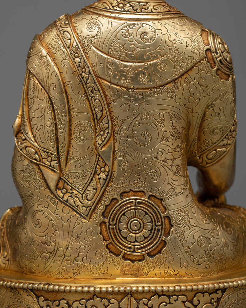 24K Gold-Gilded Shakyamuni Buddha Statue | A Symbol of Enlightenment