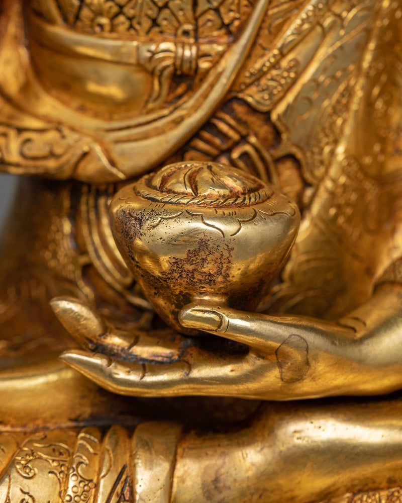 24K Gold-Gilded Shakyamuni Buddha Statue | A Symbol of Enlightenment