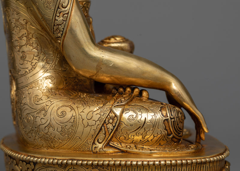 24K Gold-Gilded Shakyamuni Buddha Statue | A Symbol of Enlightenment