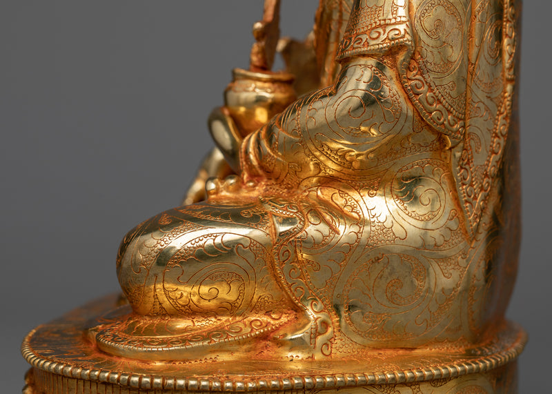 Bhaisajyaguru Buddha Statue | Healing Radiance in 24K Gold