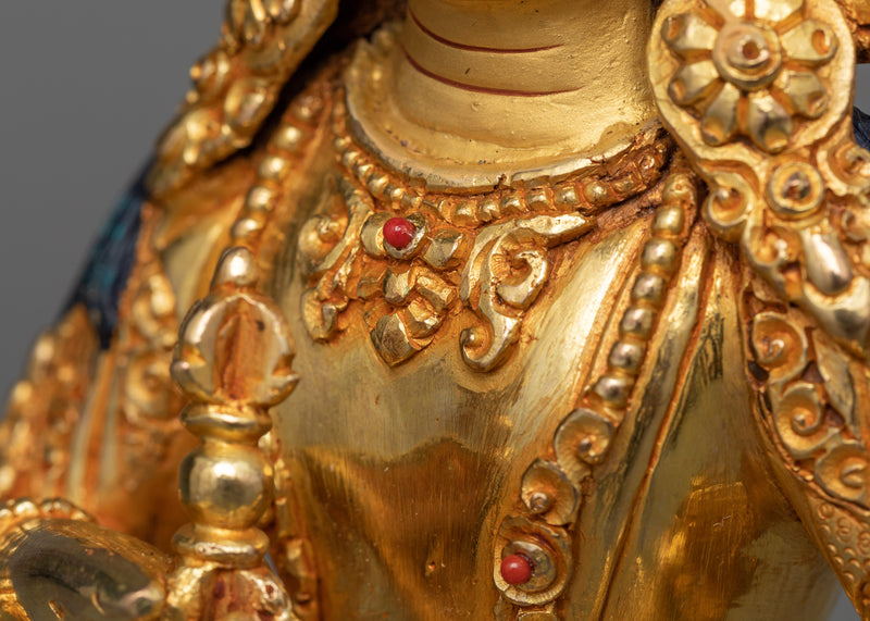 Adi Buddha Vajrasattva Statue | Essence of Purity in 24K Gold Gilded Form