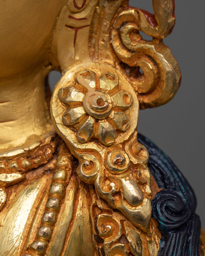 Adi Buddha Vajrasattva Statue | Essence of Purity in 24K Gold Gilded Form