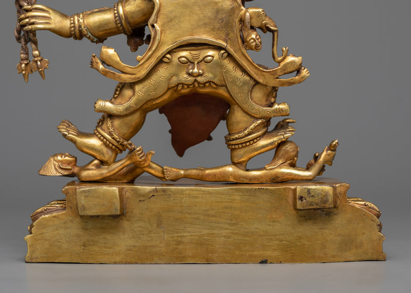 Hayagriva Copper Idol | 24K Gold Gilded Tibetan Deity