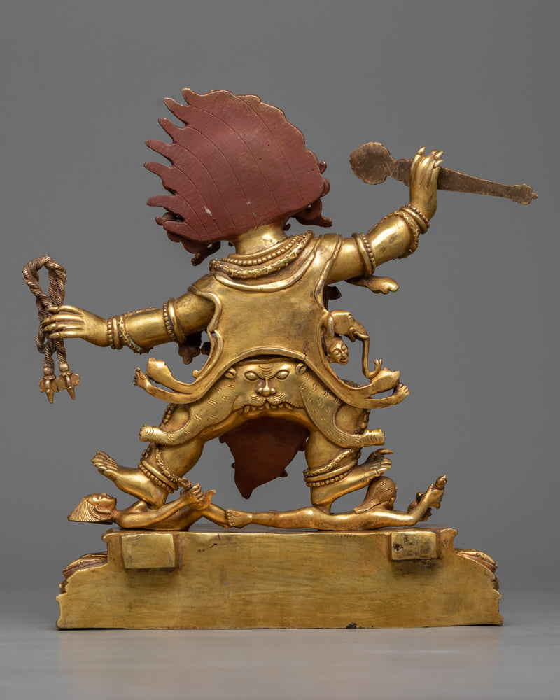 Hayagriva Copper Idol | 24K Gold Gilded Tibetan Deity