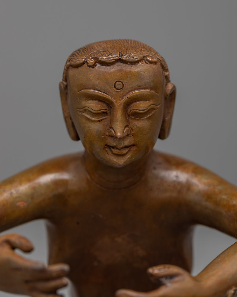 Adi-Buddha Samantabhadra and Consort | Trantic Unity in Oxidized Copper