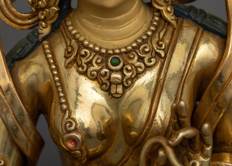 Exquisite Green Tara Budismo | Symbol of Active Compassion