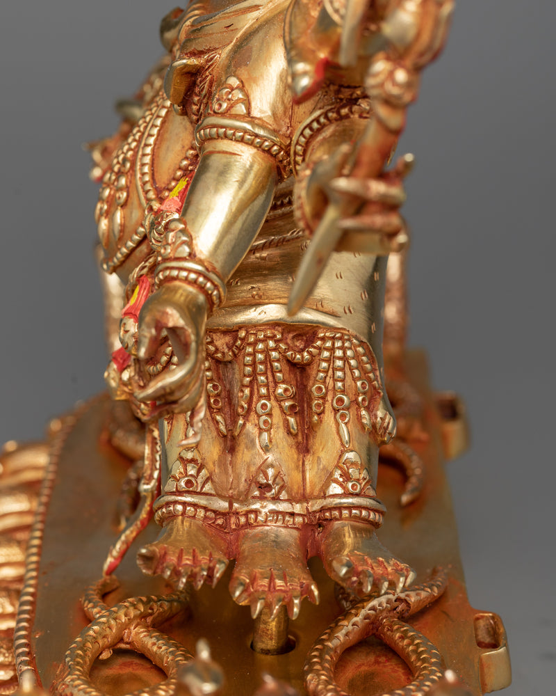 Hayagreeva Sculpture  | 24K Gold Gilded Enlightenment