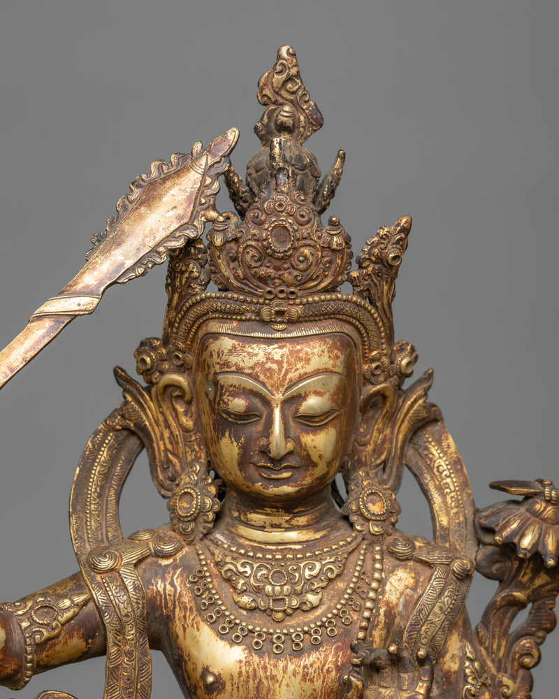 peaceful-manjushri-sculpture