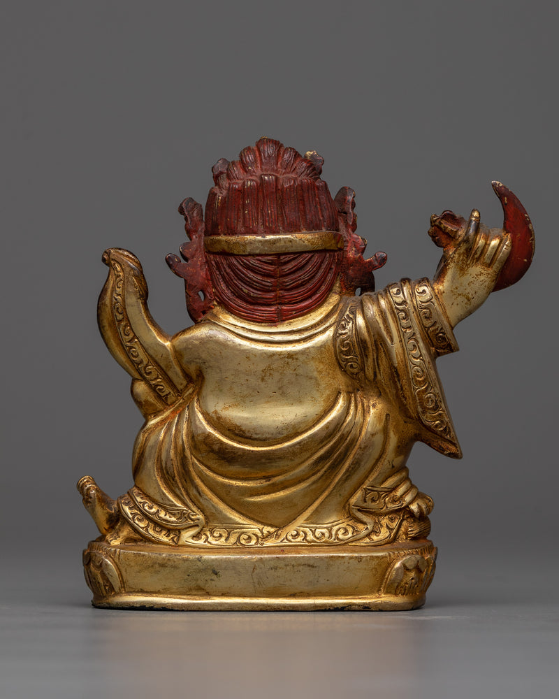 Compact Mahakala Bernagchen Statue | Himalayan Nepalese Artwork