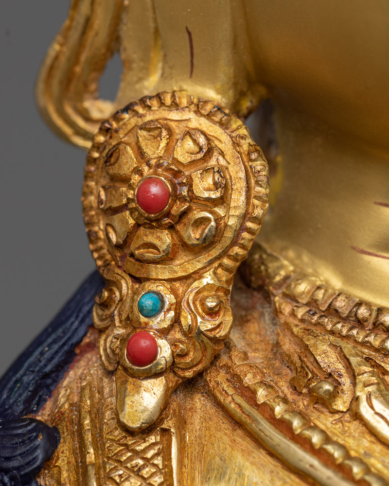 Dolma Karpo (White Tara) Sculpture | 24K Gold Gilded Serenity