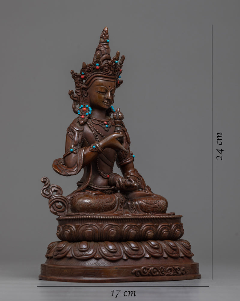 vajrasattva-oxidized sculpture