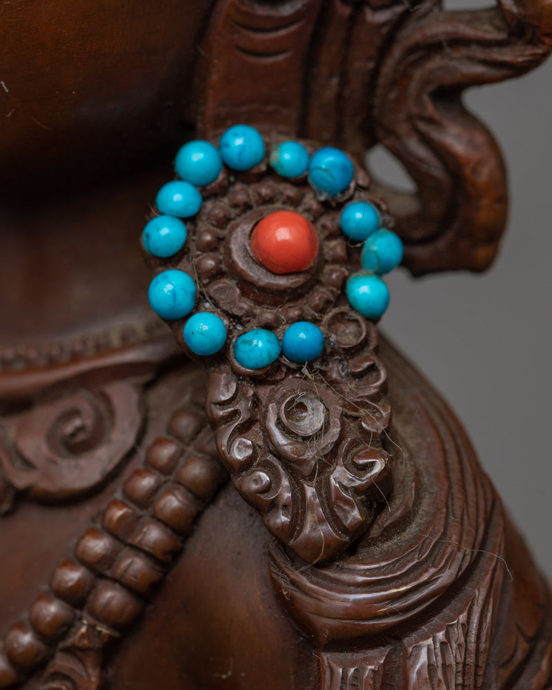 Vajrasattva Oxidized Copper Statue | Symbol of Purification