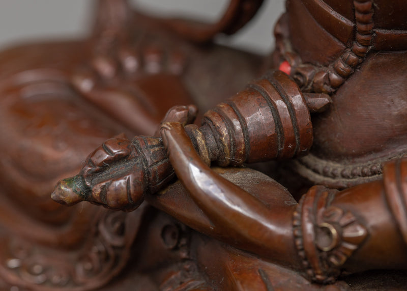 Vajrasattva Oxidized Copper Statue | Symbol of Purification