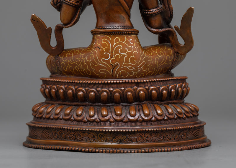 Green Tara Oxidized Statue | Exquisite Symbol of Compassion