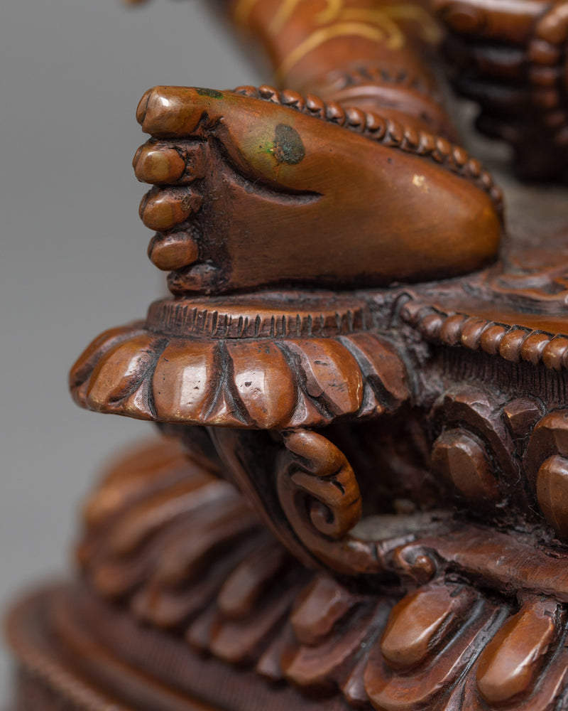 Green Tara Oxidized Statue | Exquisite Symbol of Compassion