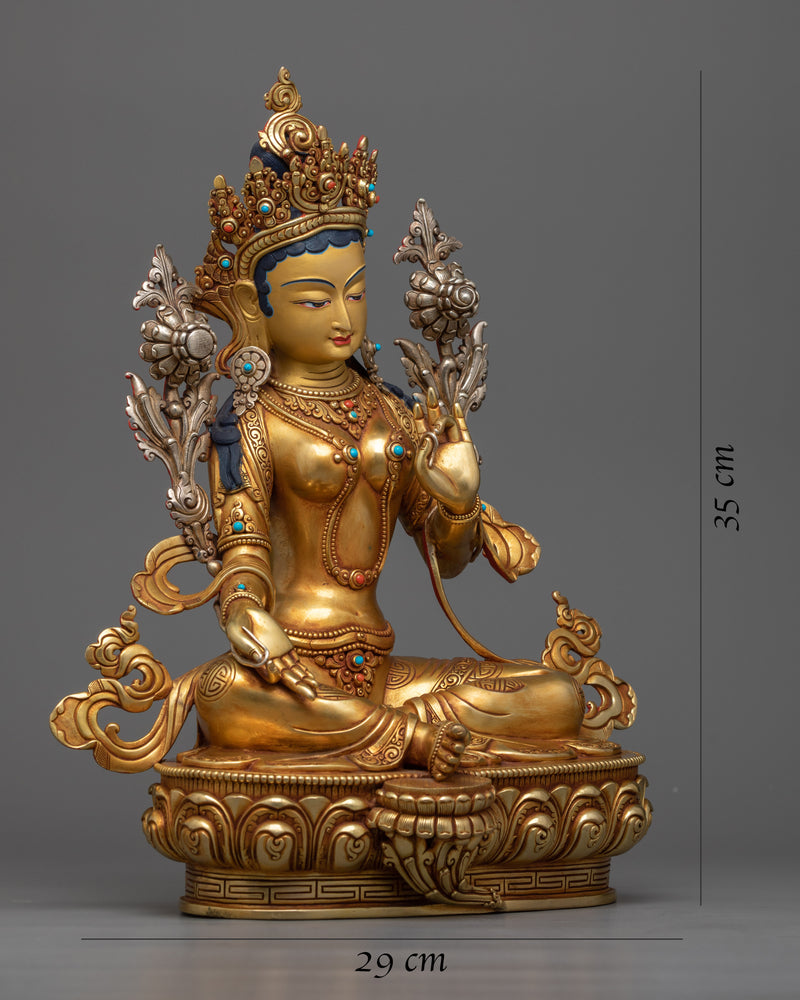 spiritual green-tara-statue