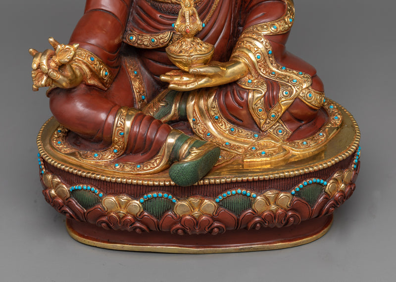 Padmasambhava Statue in 24K Gold | A Sacred Tribute to the Second Buddha