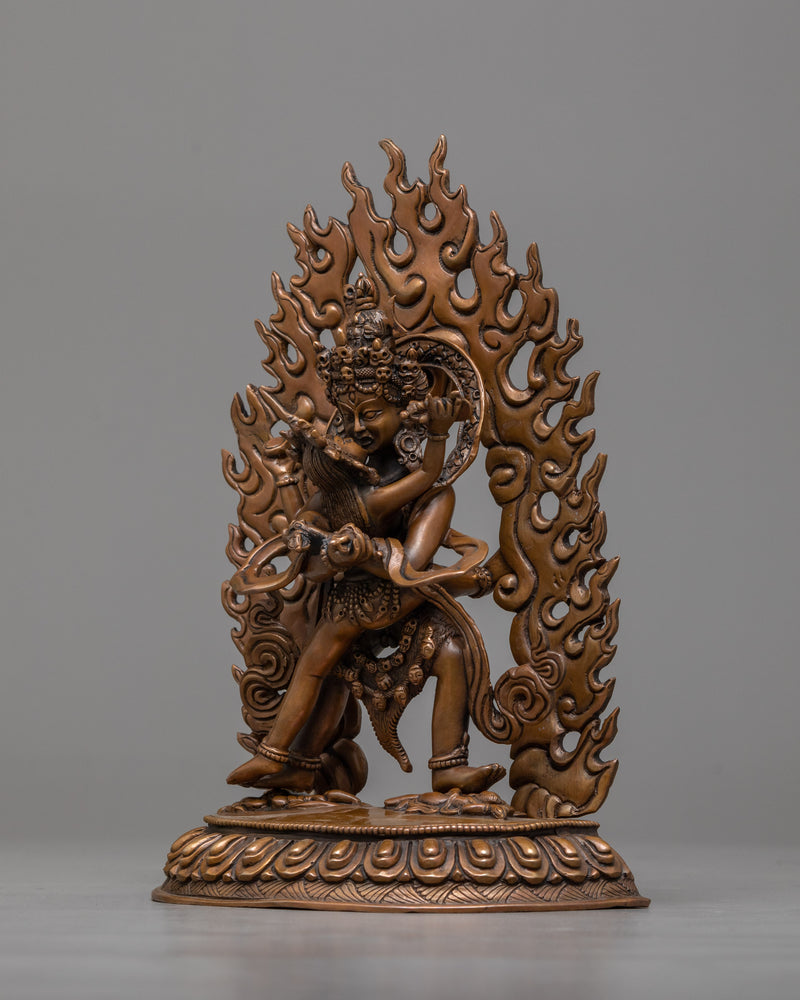 chakrasambhara-chocolate oxidized sculpture