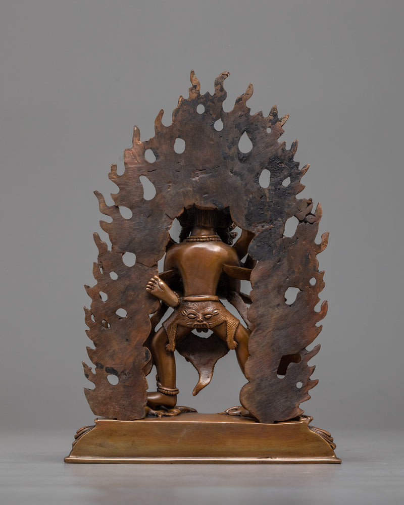 Chakrasambhara Chocolate Oxidized Sculpture | Mystical Oxidized Copper Manifestation