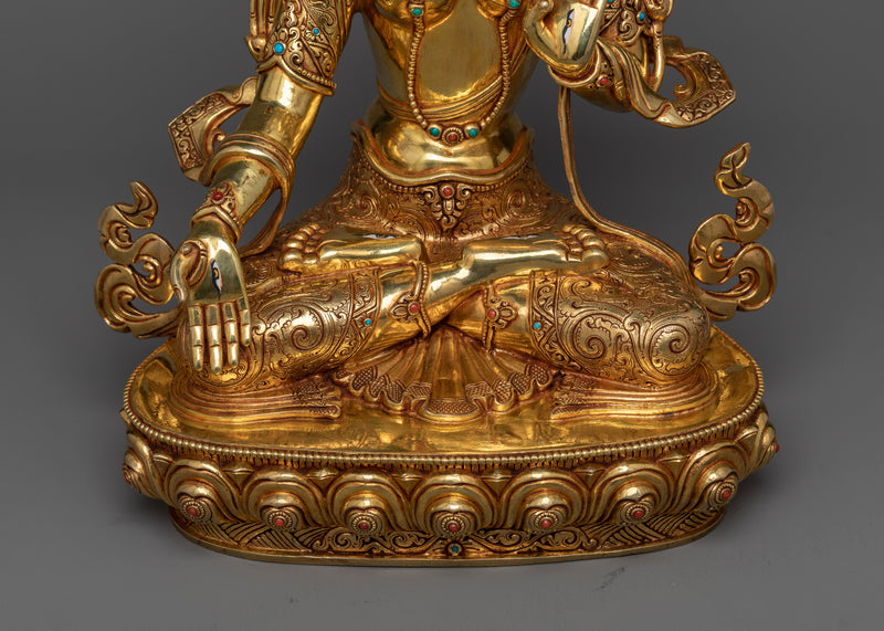 Seven-Eyed White Tara Statue | Emblem of Compassion and Healing