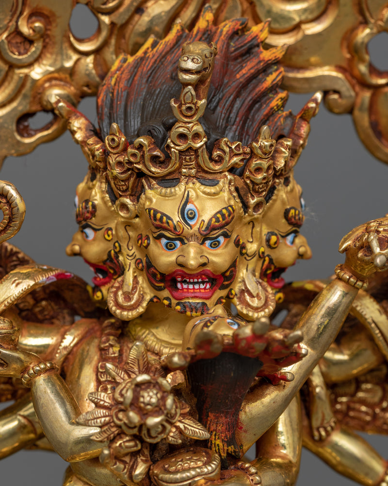 hayagriva-gilt statue