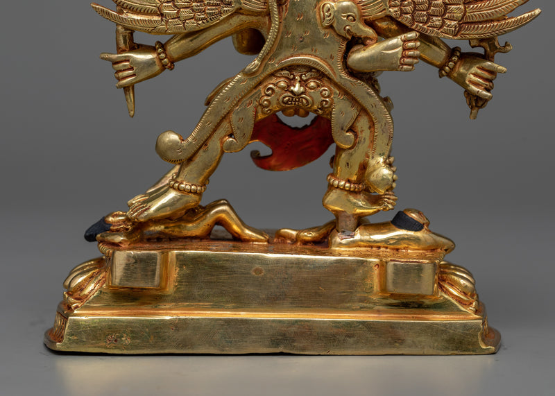 Hayagriva Statue in Triple-Layered 24K Gold | A Powerful Protector in Vajrayana Buddhism