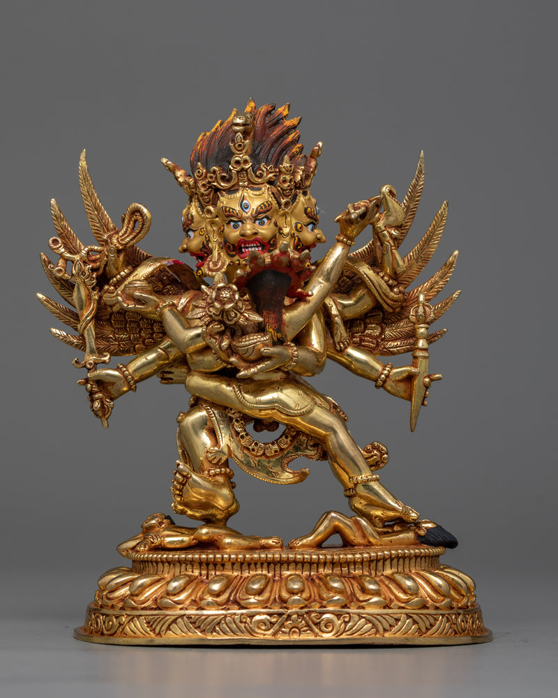 hayagriva-gilt statue