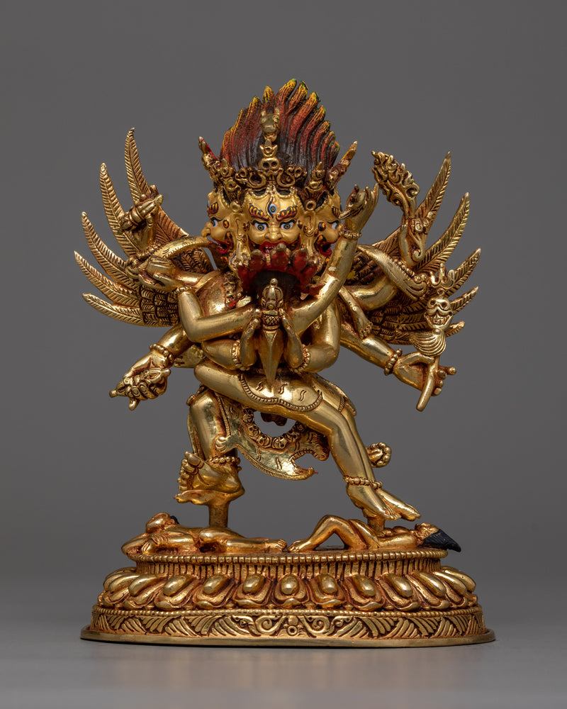 vajrakilaya-gilt statue