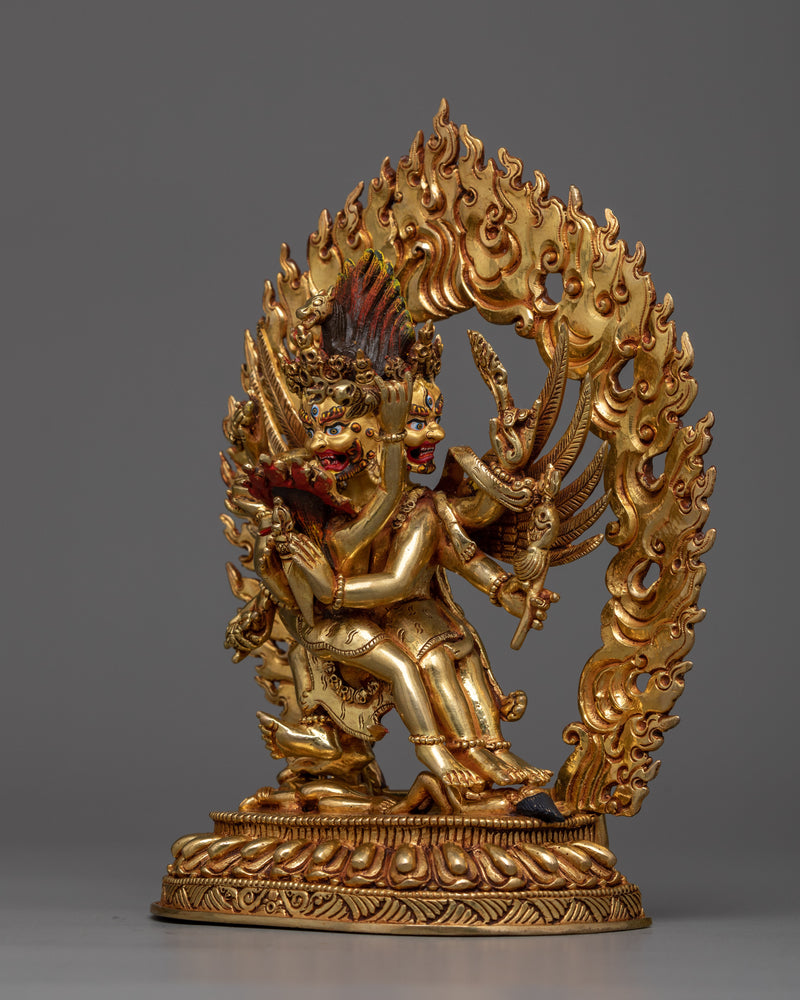 vajrakilaya-gilt statue