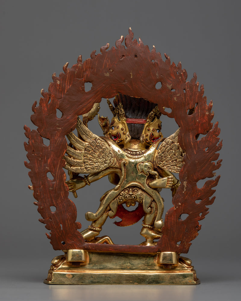 Vajrakilaya Statue in Triple-Layered 24K Gold | A Potent Tantric Symbol