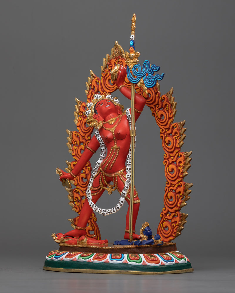 red vajrayogini-statue