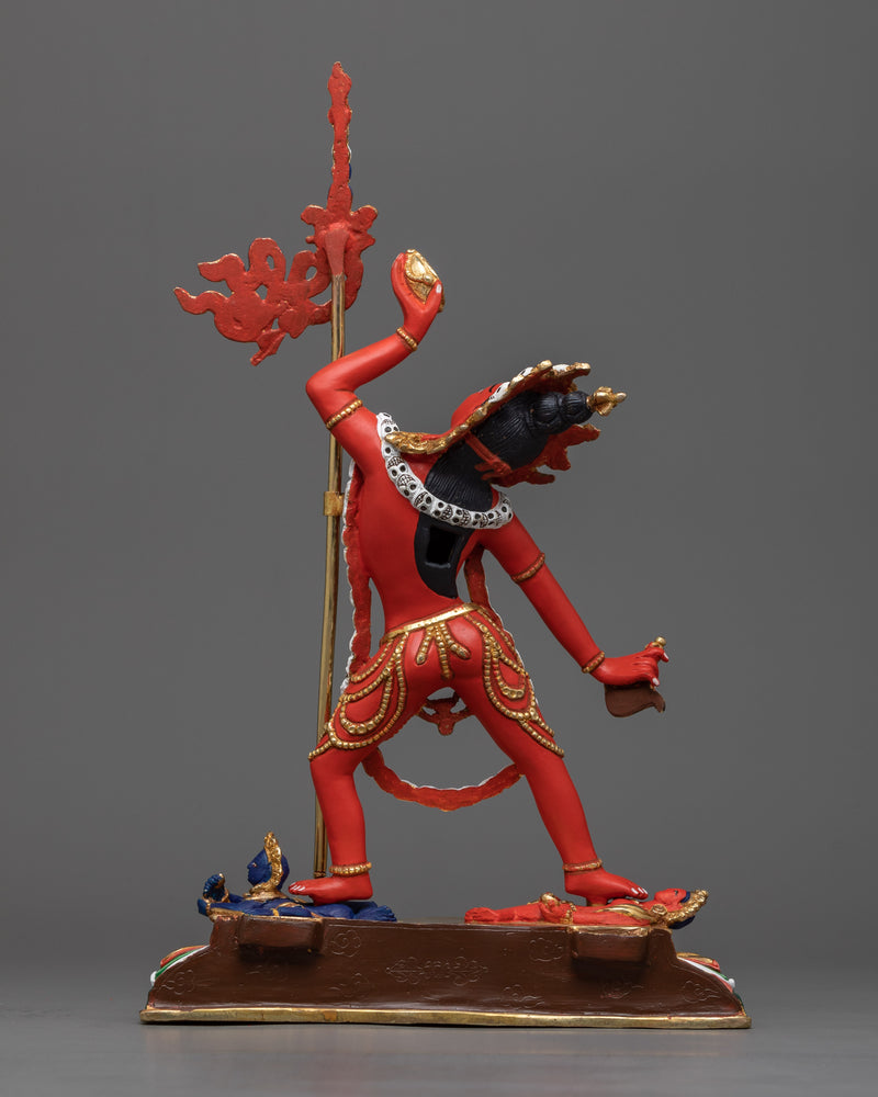 Red Vajrayogini Statue in 24K Gold | A Symbol of Fierce Feminine Wisdom