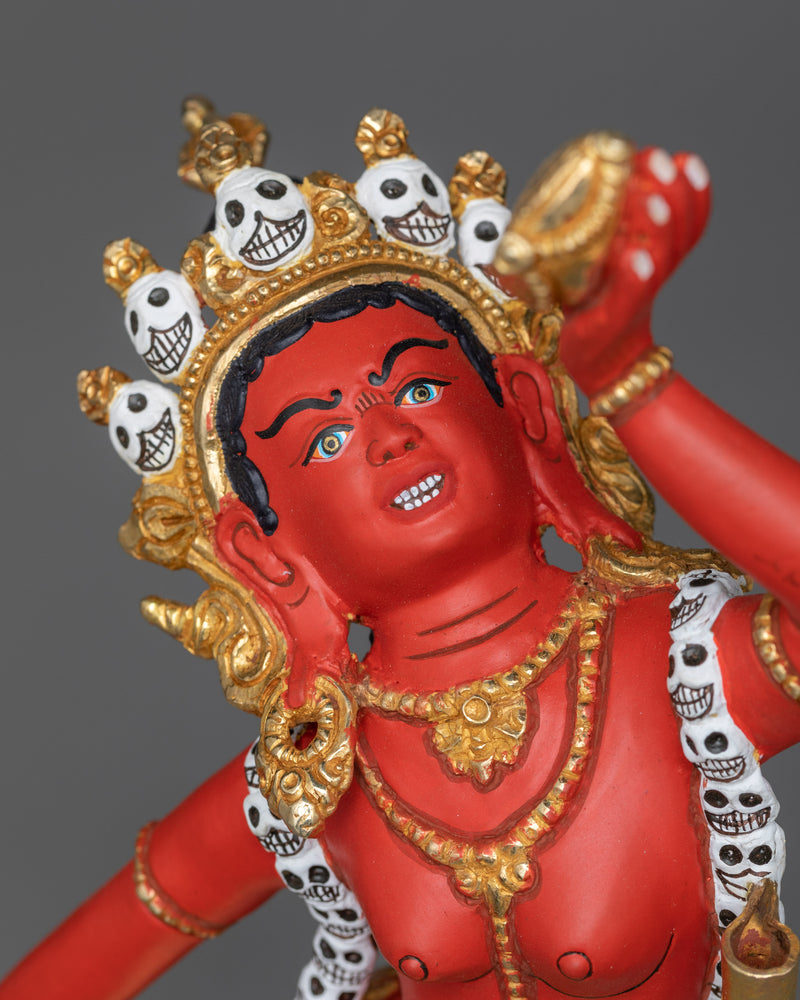 red vajrayogini-statue