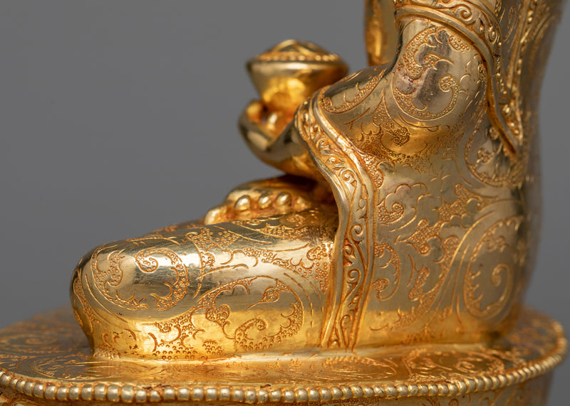 Amitabha Buddha Tượng in 24K Gold | A Beacon of Infinite Light and Compassion