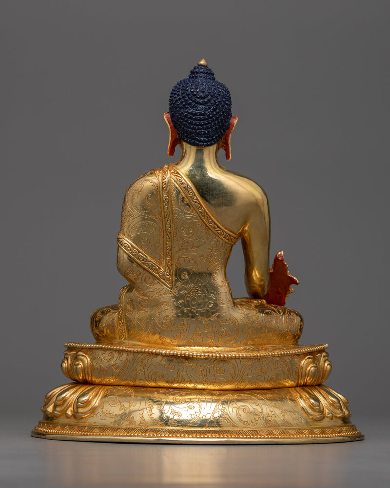 Medicine Master Buddha Statue in 24K Gold | A Symbol of Healing and Wellbeing